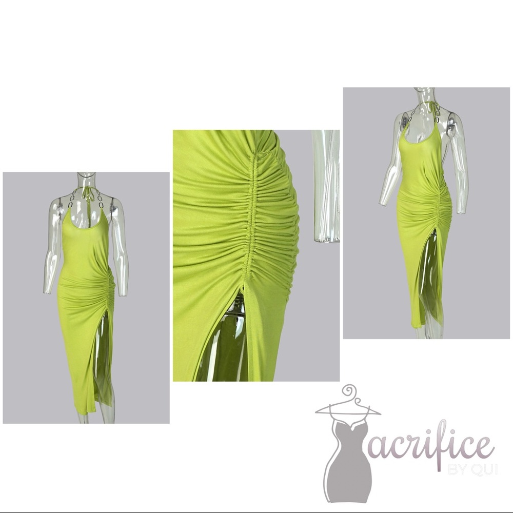 Halter chain dress